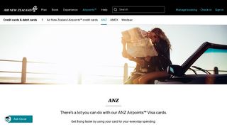 ANZ - Credit cards and debit cards - Earning Airpoints Dollars ...