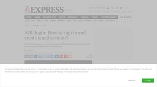 AOL login: How to sign in and create email account? | Express.co.uk