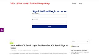 How to fix AOL email login problem?or AOL email sign in issue
