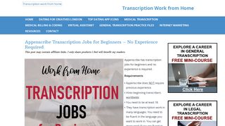 Appenscribe Transcription Jobs for Beginners - No Experience Required