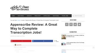 Appenscribe Review: A Great Way to Complete Transcription Jobs!