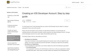 Creating an iOS Developer Account: Step by step guide ...