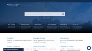 The Official Website of the State of Arkansas | Arkansas.gov