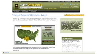 Volunteer Management Information System - Army OneSource