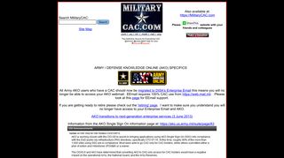 army knowledge online.