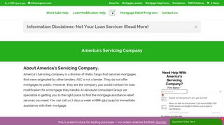 America's Servicing Company. | ASC Mortgage | ASC Assistance
