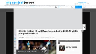Steroid testing of NJSIAA athletes during 2016-17 yields one positive ...