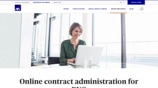 Online administration for BVG - AXA