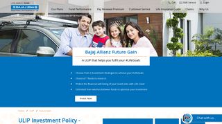 Buy ULIP Investment Policy Online | Bajaj Allianz Life Future Gain ULIP