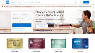 American Express India: Online Services: Log in to your Account