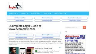BComplete Login Guide at www.bcomplete.com | Login OZ