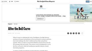 After the Bell Curve - The New York Times