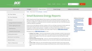 Small Business Energy Reports | Baltimore Gas and ... - BGE.com