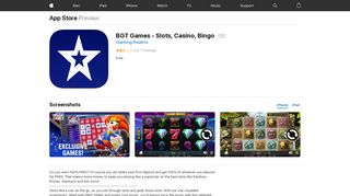 BGT Games - Slots, Casino, Bingo on the App Store - iTunes - Apple