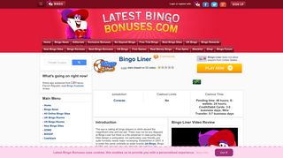 Bingo Liner | £30 No Deposit Bingo Bonus - Latest Bingo Bonuses