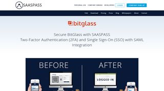 BitGlass Multi Factor Authentication MFA Single Sign On SSO SAML