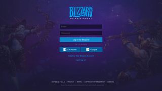 Blizzard Login - Heroes of the Storm