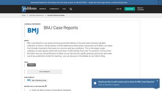 BMJ Case Reports | Publons