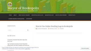 How to Use Online Reading Logs in Bookopolis | Mayor of Bookopolis