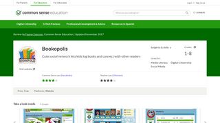 Bookopolis Review for Teachers | Common Sense Education