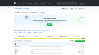GitHub - nauvalazhar/my-login: Bootstrap 4 Login Page Template