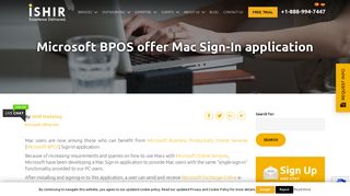 Microsoft BPOS offer Mac Sign-In application | Ishir