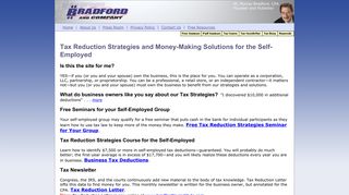Tax Reduction Strategies for the Self Employed - Renewals - Tax ...