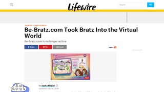 Be-Bratz.com Took Bratz Into the Virtual World - Lifewire