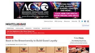 Back to the Brewniversity to Build Guest Loyalty | Nightclub & Bar Digital