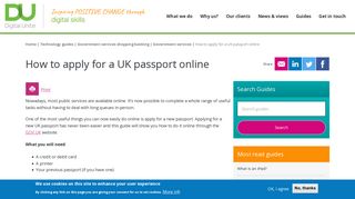 How to apply for a UK passport online | Digital Unite