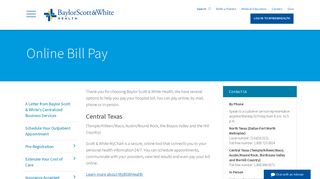 Online Bill Pay | Baylor Scott & White Health