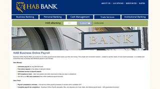 HAB Business Online Payroll - HAB Bank