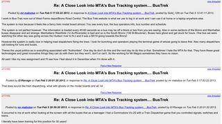 A Close Look into MTA's Bus Tracking system.... BusTrek - SubChat
