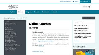 Online Courses | E-Library Resources | Calgary Public Library