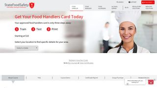 Food Handler Card & Online Certification | StateFoodSafety.com