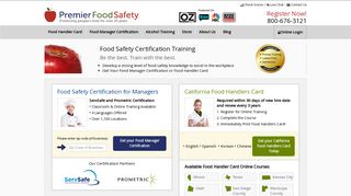 Premier Food Safety: Food Safety Certification Training and Food ...