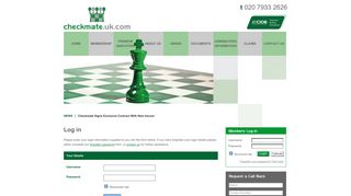 Member Login - Checkmate.uk.com