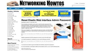 Reset Elastix Web Interface Admin Password « Networking How To's