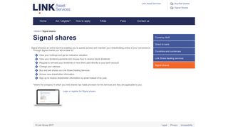 Signal shares - Link Asset Services
