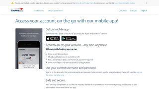 Mobile Banking App - Capital One