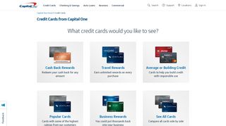 Explore Credit Cards & Apply Online | Capital One