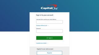 Online Account Servicing | Capital One - My Capital One Account