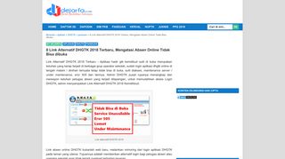8 Link Alternatif DHGTK 2018 Terbaru, Mengatasi Absen Online Tidak ...