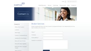 Contact Broker Services - Cartus
