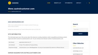 castrolcustomer.com Castrol Customer Portal Login