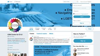 CDN Centre for D & I (@CCDITweets) | Twitter