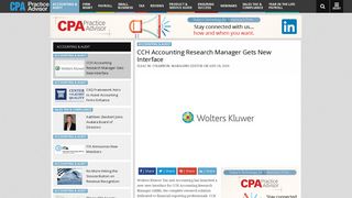 CCH Accounting Research Manager Gets New Interface