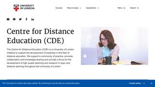 Centre for Distance Education (CDE) | University of London