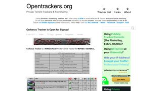 Cerberus Tracker is Open for Signup! - Private Torrent Trackers & File ...