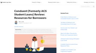 Conduent (Formerly ACS Student Loans) Review | Student Loan Hero